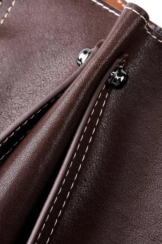 Vintage Cowhide Leather Tote Bag - Allure Bags