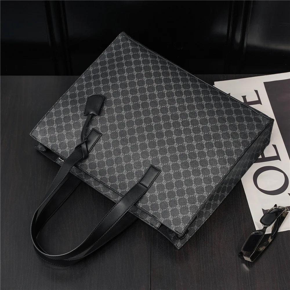 Luxury Unisex Plaid Tote Bag - Allure Bags