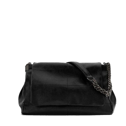 Vintage Chain Flap Shoulder Bag - Allure Bags