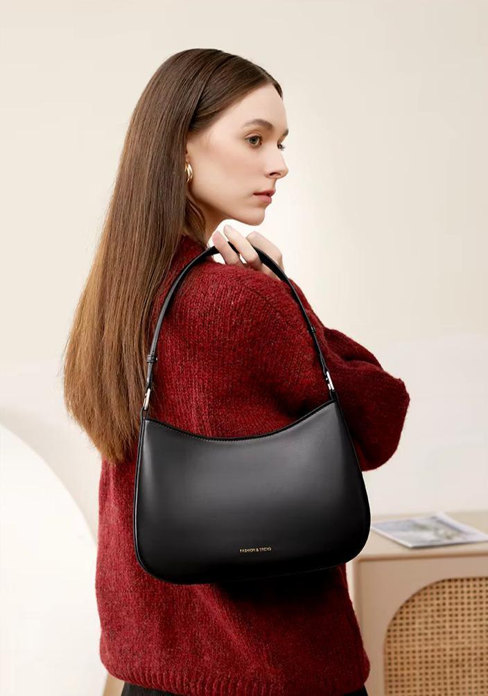 Half Moon Genuine Leather Bag - Allure Bags