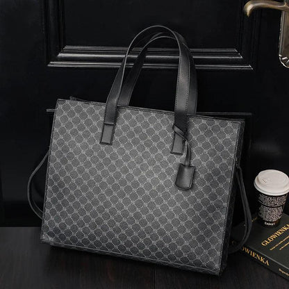 Luxury Unisex Plaid Tote Bag - Allure Bags