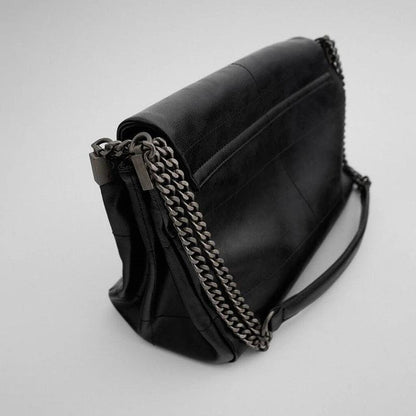 Vintage Chain Flap Shoulder Bag - Allure Bags