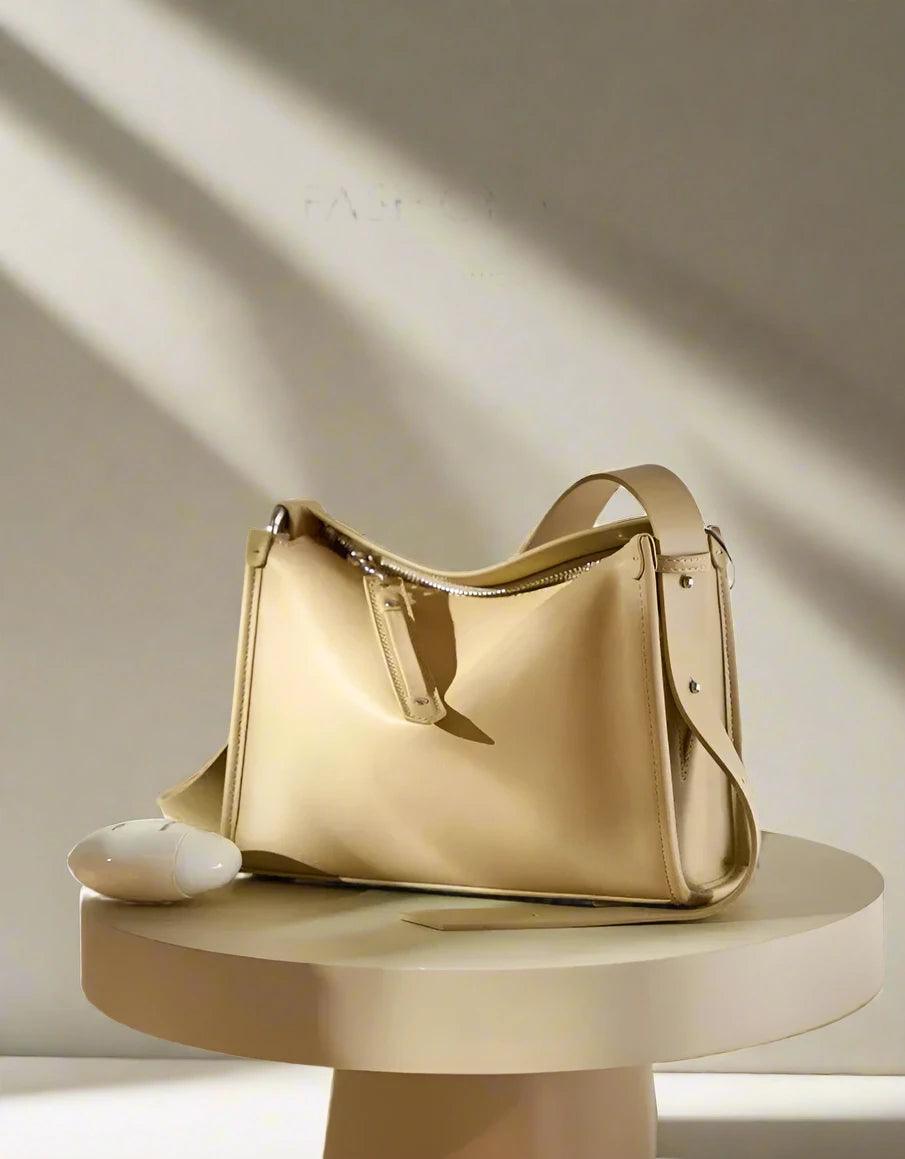 Vintage Cowhide Leather Satchel - Allure Bags
