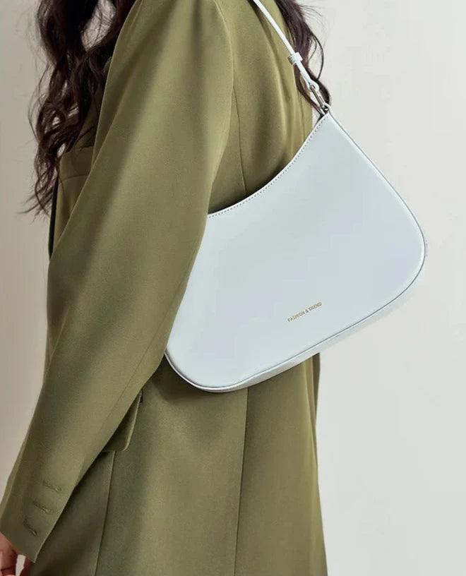 Half Moon Genuine Leather Bag - Allure Bags