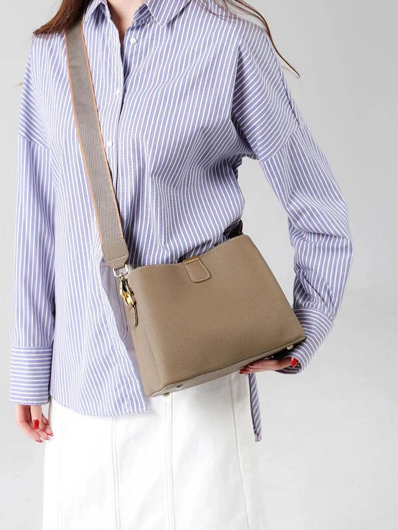 Vintage Luxe Bucket Shoulder Bag - Allure Bags