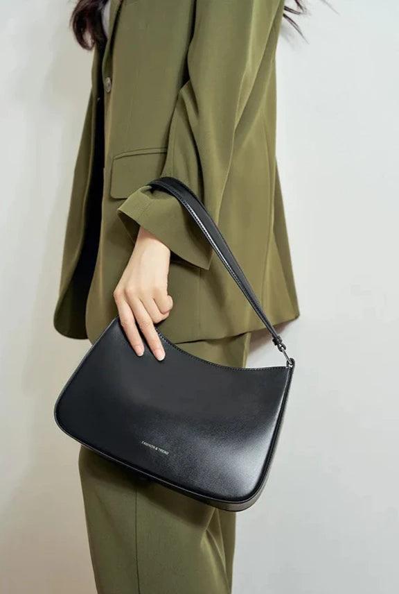 Half Moon Genuine Leather Bag - Allure Bags