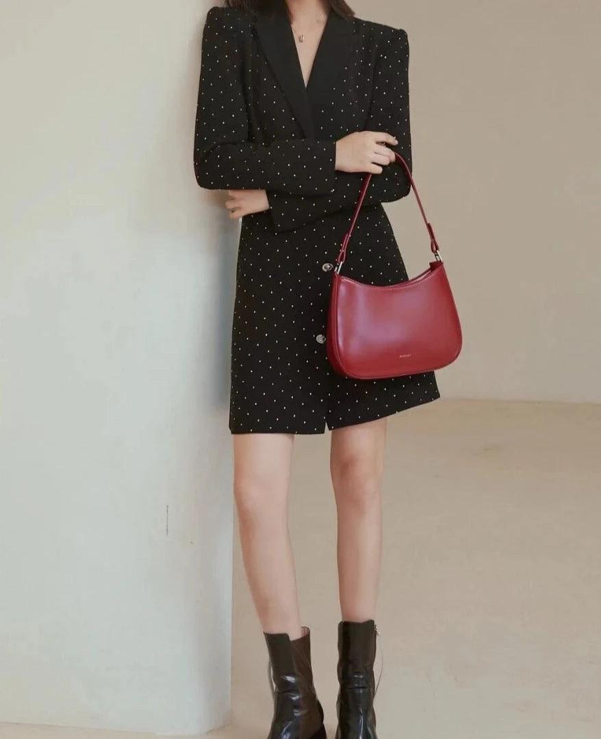 Half Moon Genuine Leather Bag - Allure Bags