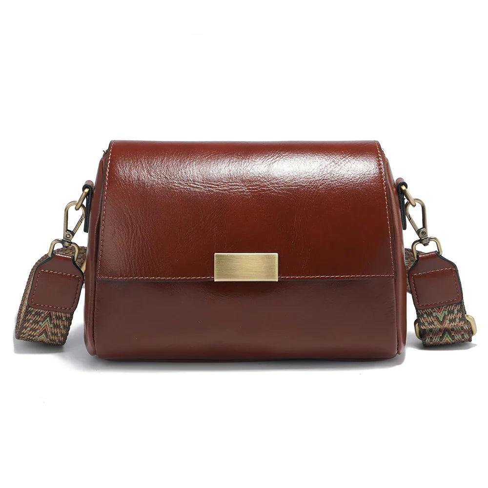 Vintage Genuine Leather Square Handbag - Allure Bags