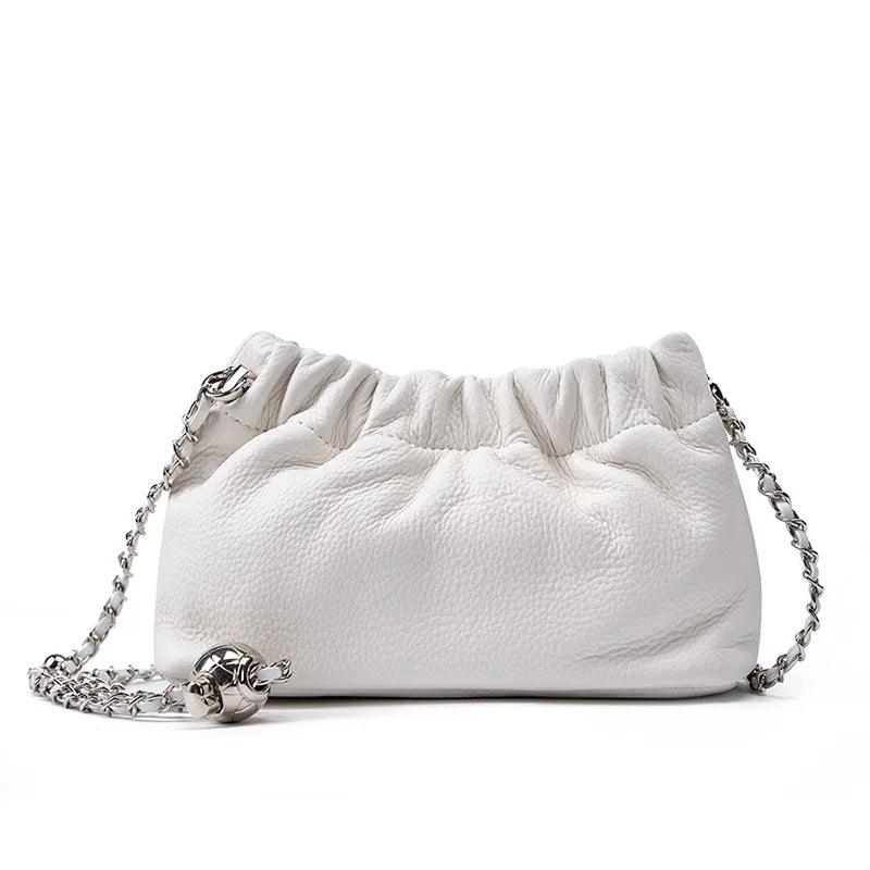 Genuine Leather Cloud Bag - Allure Bags