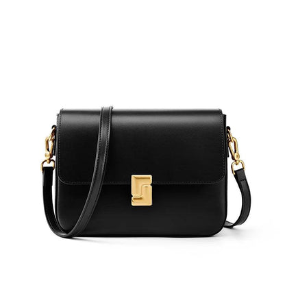 Minimalist Leather Square Crossbody - Allure Bags