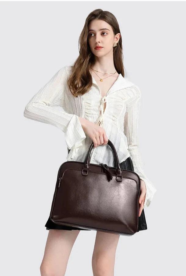 Luxury Leather Briefcase - Allure Bags