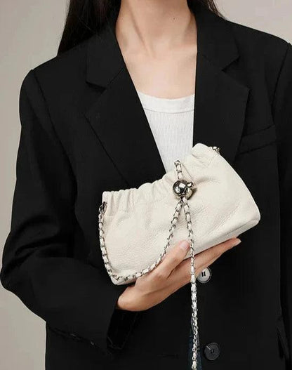 Genuine Leather Cloud Bag - Allure Bags