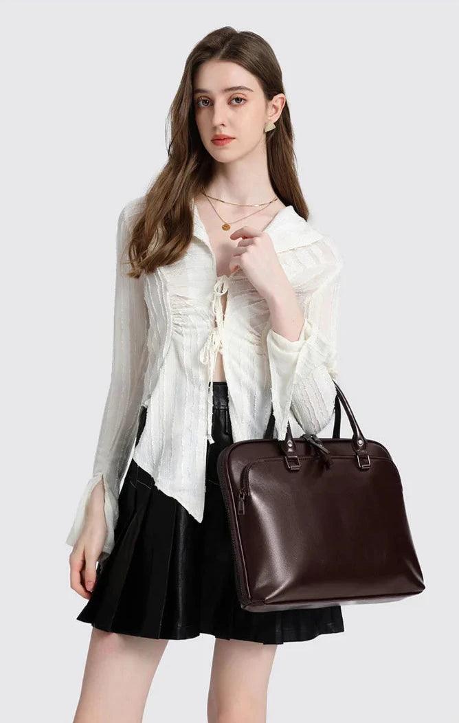 Luxury Leather Briefcase - Allure Bags