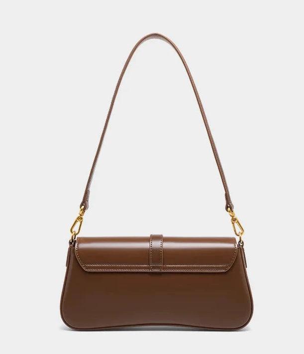 Vintage Cowhide Baguette Shoulder Bag - Allure Bags