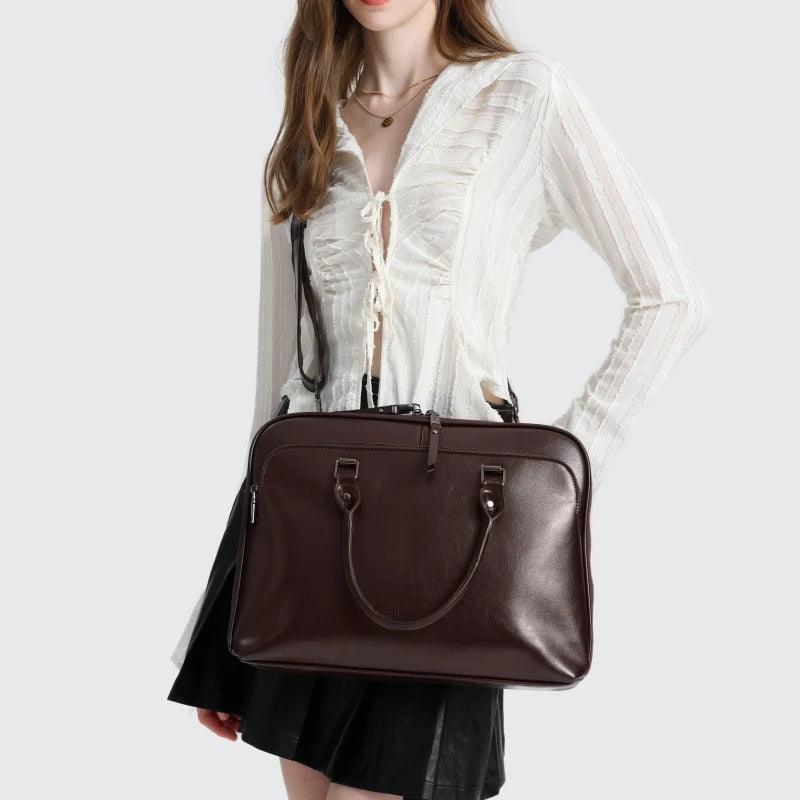 Luxury Leather Briefcase - Allure Bags