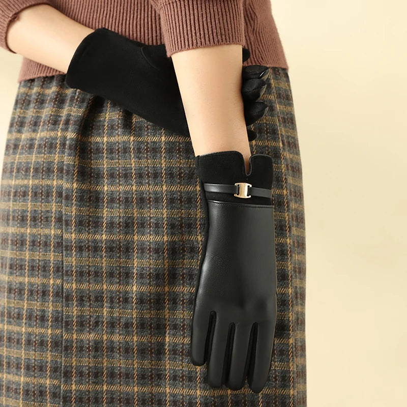 Luxe Fleece-Lined Winter Gloves