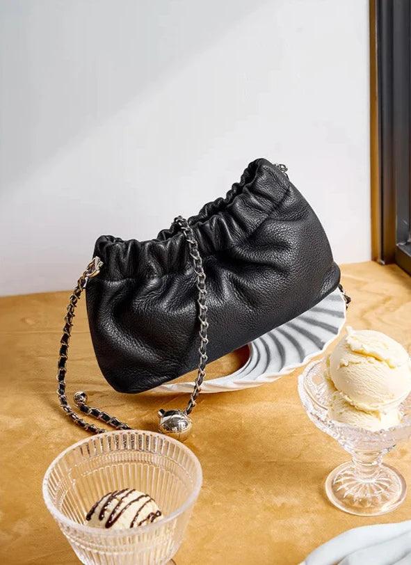 Genuine Leather Cloud Bag - Allure Bags