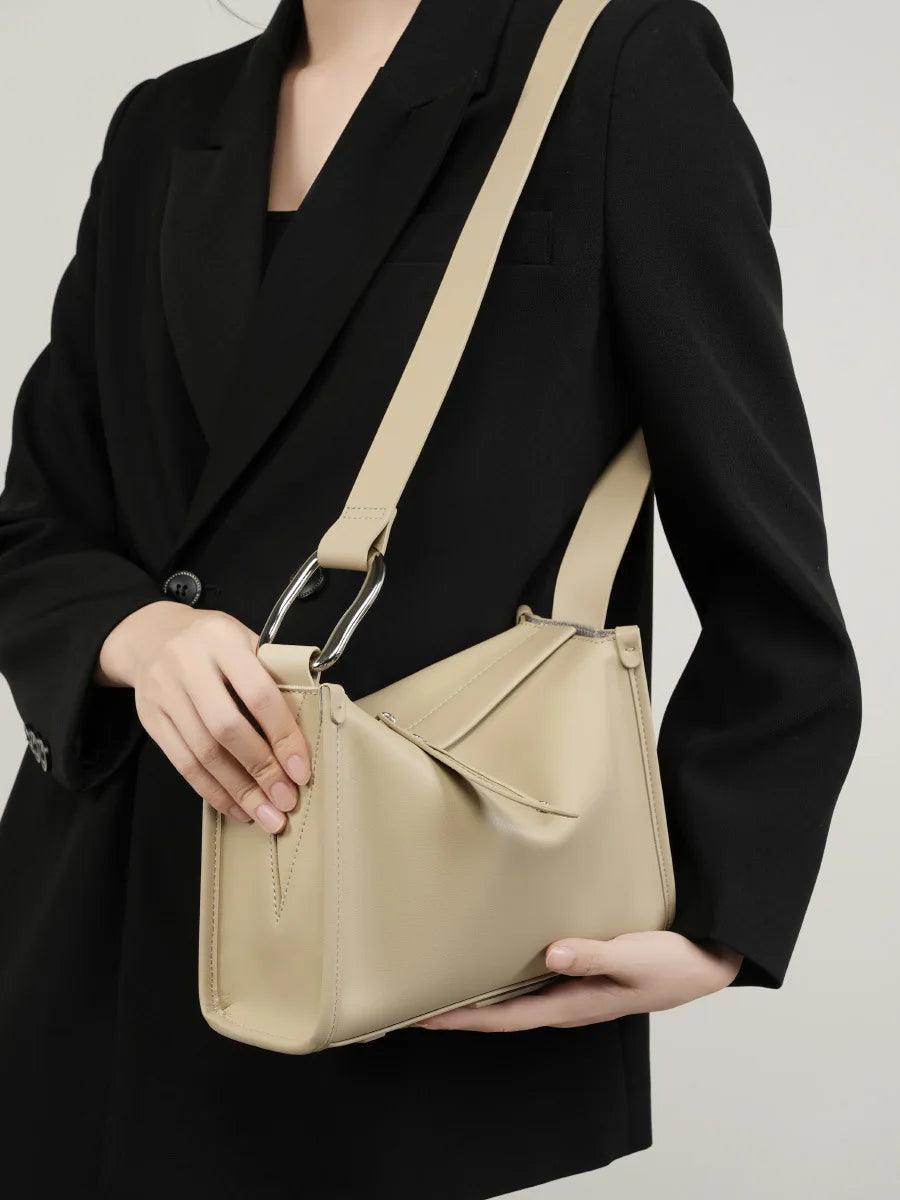 Vintage Cowhide Leather Satchel - Allure Bags