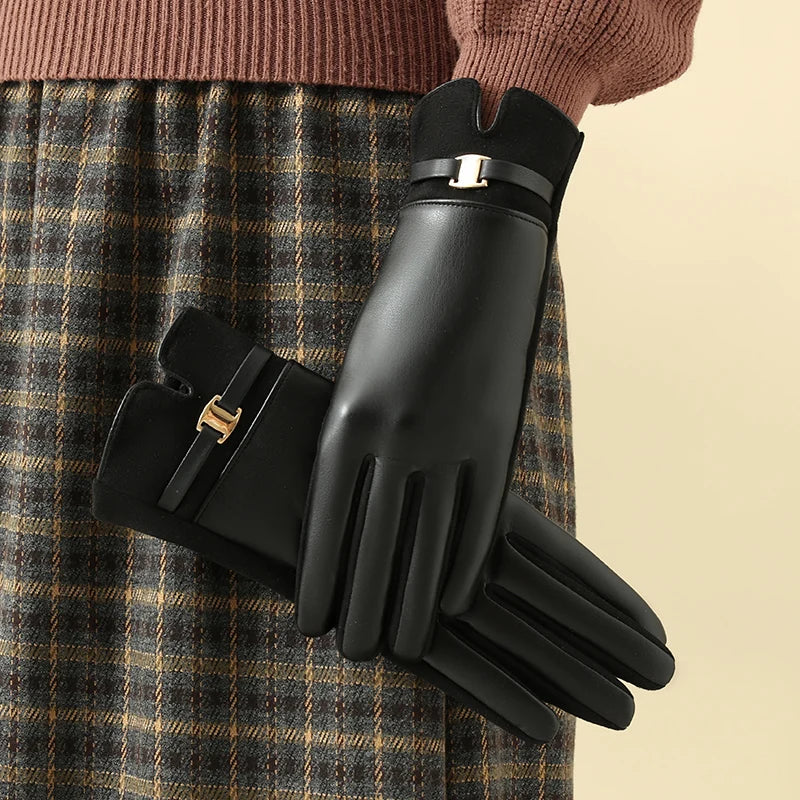Luxe Fleece-Lined Winter Gloves