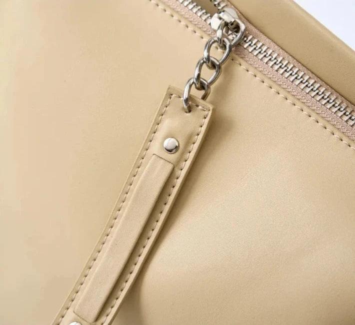 Vintage Cowhide Leather Satchel - Allure Bags