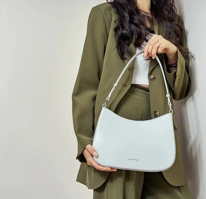 Half Moon Genuine Leather Bag - Allure Bags