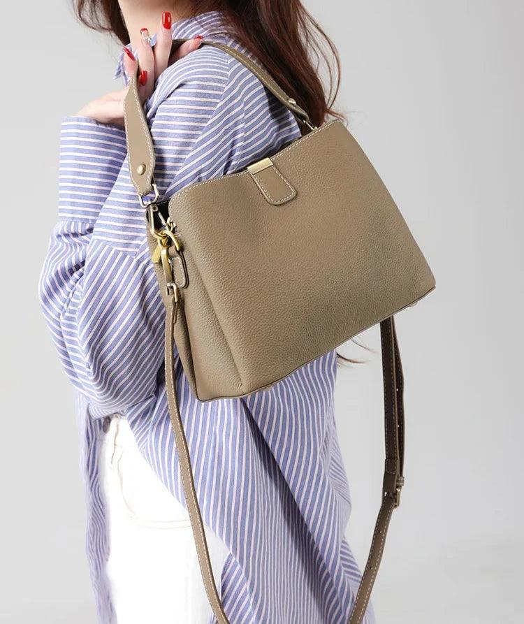 Vintage Luxe Bucket Shoulder Bag - Allure Bags