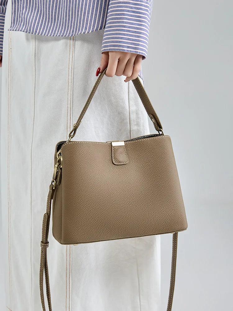 Vintage Luxe Bucket Shoulder Bag - Allure Bags