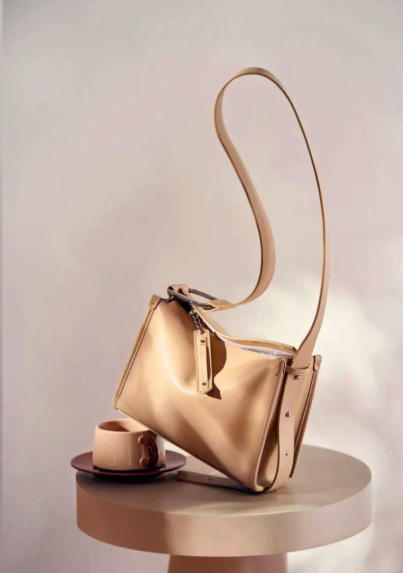 Vintage Cowhide Leather Satchel